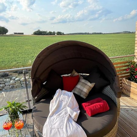 Chalet-Ferienwohnung Giebeltraum, 115 Qm, Wellness/Fitness/Sauna - Bergroedelhof Feilitzsch Zewnętrze zdjęcie